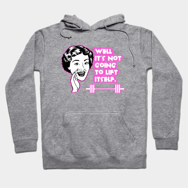 Fitness, barbell girl, gym girl, fitness girl Hoodie by TimAddisonArt